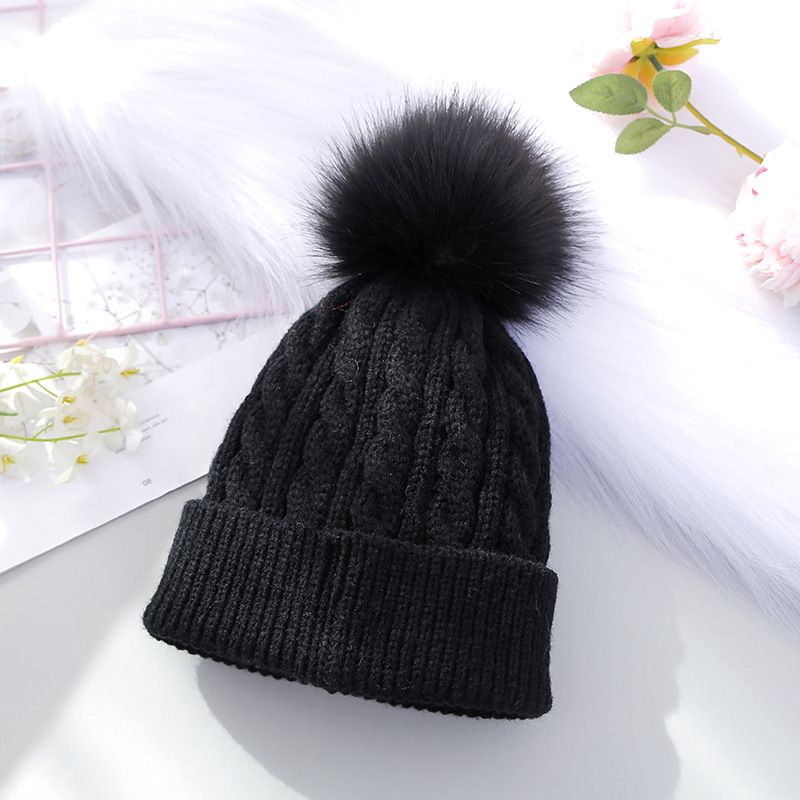 Barn Jenter Pom-pom Dekor Beanie Hat