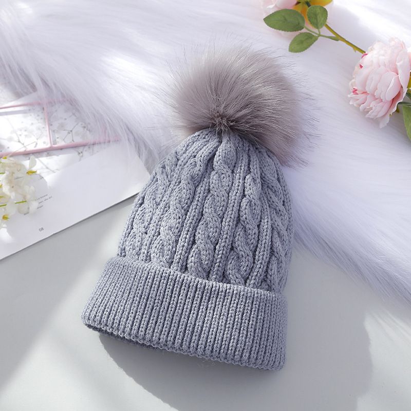 Barn Jenter Pom-pom Dekor Beanie Hat