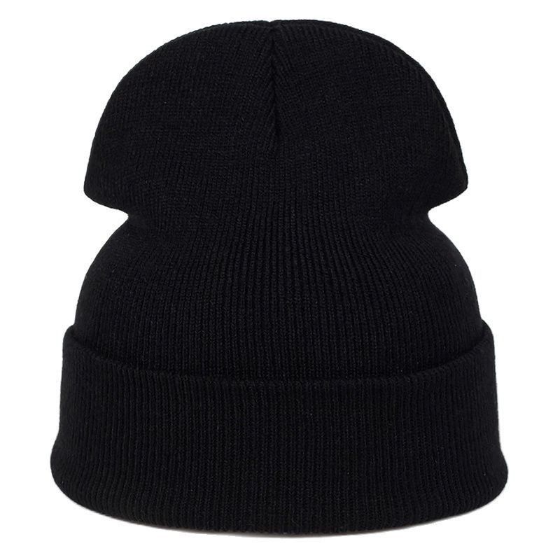 Black Cute Cat Beanie Strikket Vinterluer For Kvinner Jenter Tenåringer Slouchy Skull Caps