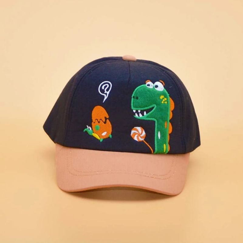 Gutter Tegneserie Dinosaur Mønster Baseball Cap