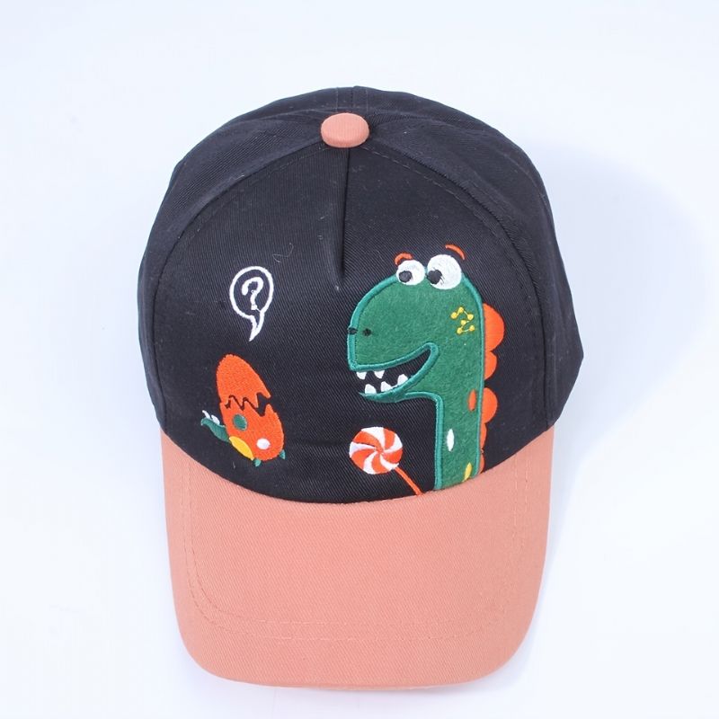 Gutter Tegneserie Dinosaur Mønster Baseball Cap