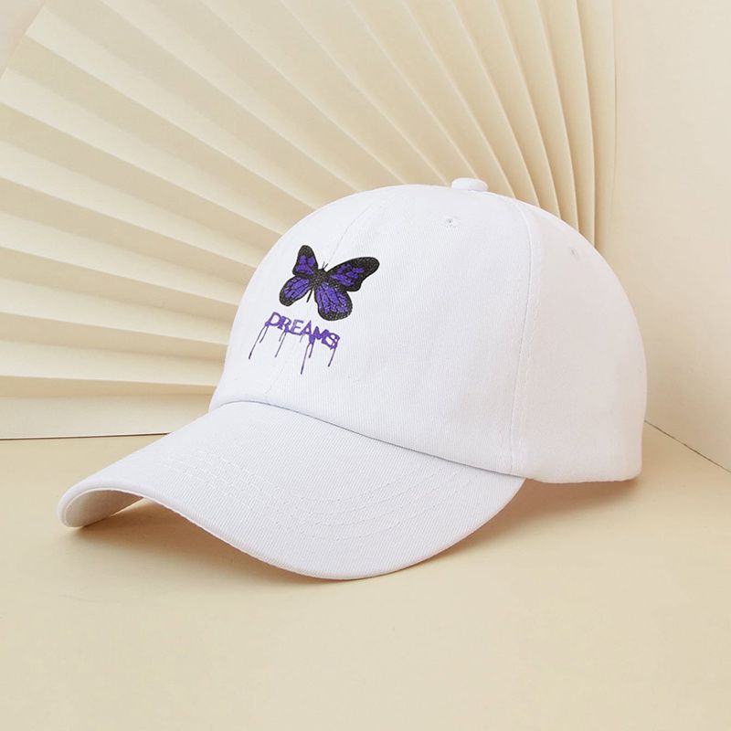 Printed Dreams Purple Butterfly Baseball Cap Utendørs Mote Casual Style Hat For Kvinner Jenter