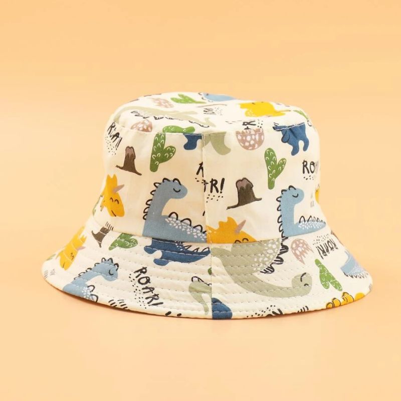 Småbarn Gutter Cartoon Dinosaur Pattern Sunproof Hat