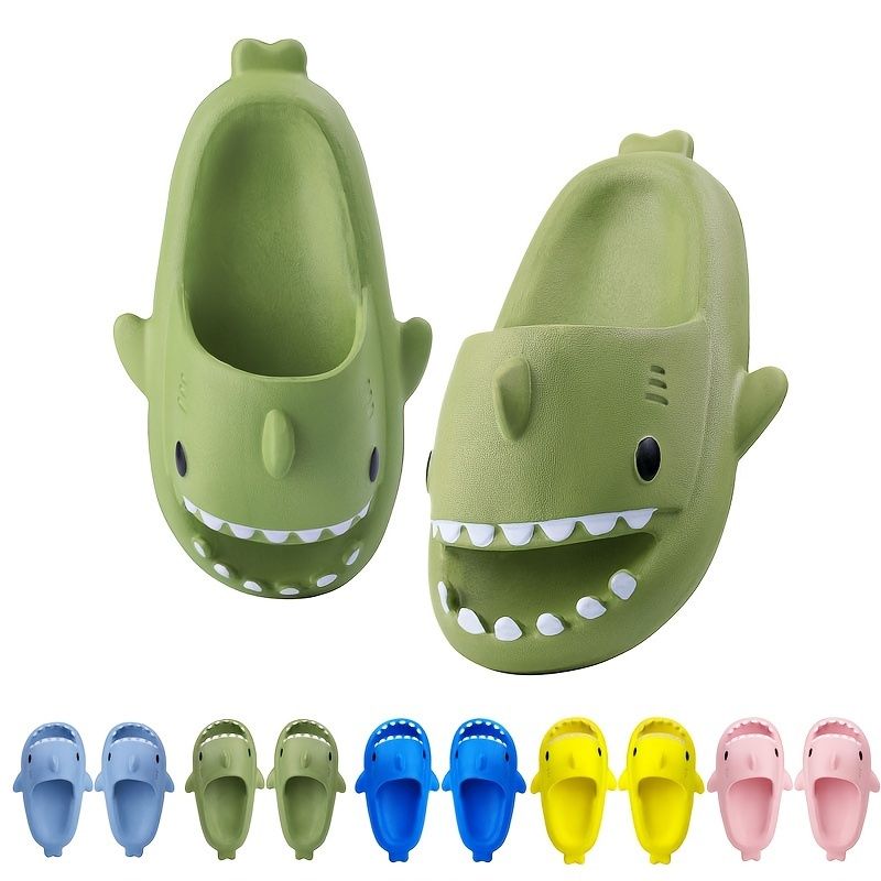 Baby Myk Såle Anti-skli Shark Design Slides Tøfler Innendørs Sko For Gutter Jenter