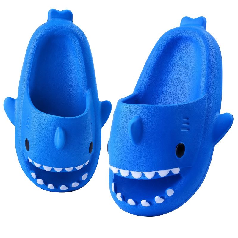 Baby Myk Såle Anti-skli Shark Design Slides Tøfler Innendørs Sko For Gutter Jenter