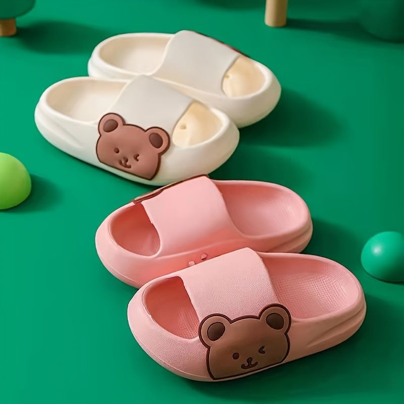 Unisex Sklisikre Tøfler Slides Med Bear Design