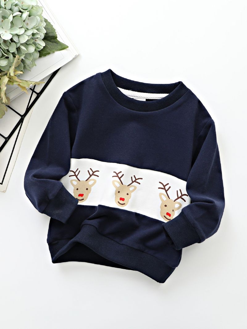 Gutter Christmas Elg Print Sweatshirt