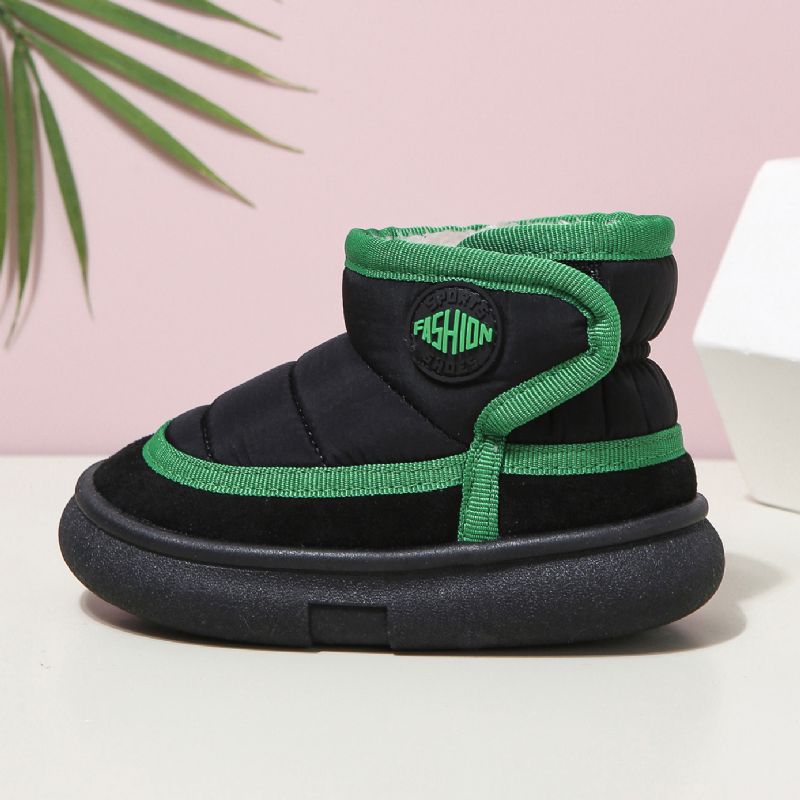 Gutter Casual Fleece Thermal Snow Boots Støvler Vanntette Komfortable High Top For Vinter