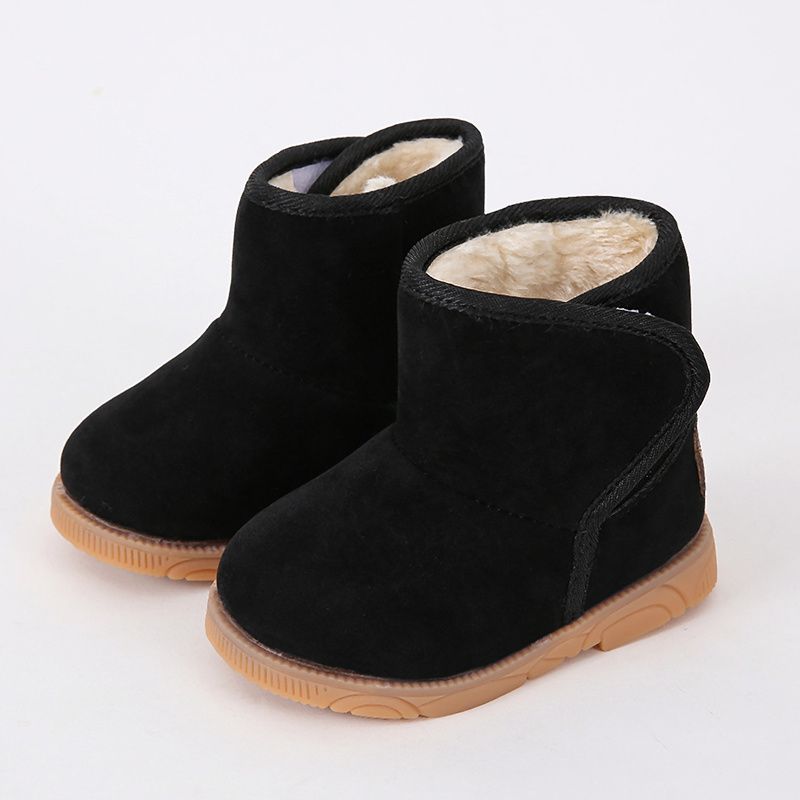 Jenter Casual Fleece Thermal Snow Boots Støvler High Top Myk Såle Plysj For Vinter