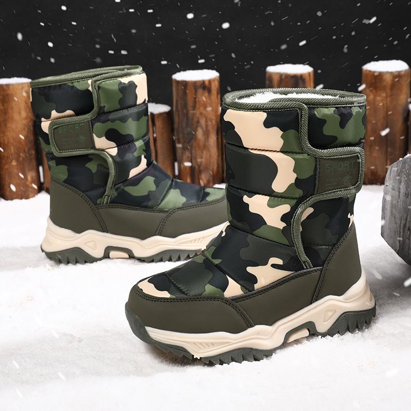 Toddler Jenter Camo Print Fw Thermal Snow Boots Støvler