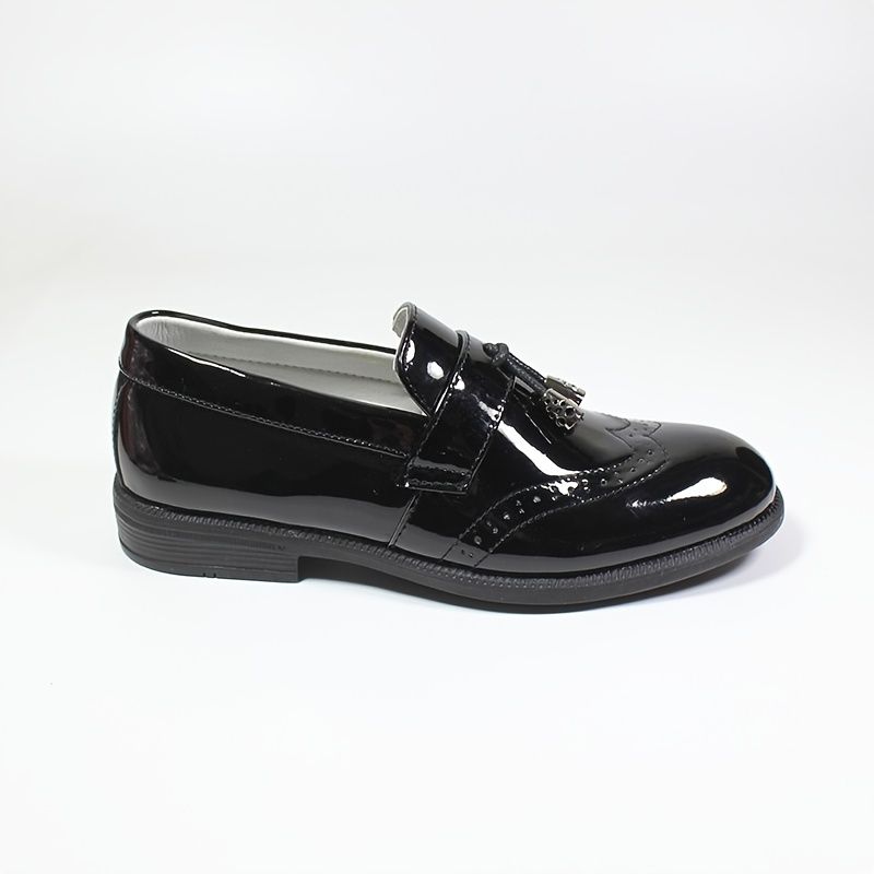 Guttens Pu Leather Anti-slip Fringe Loafers