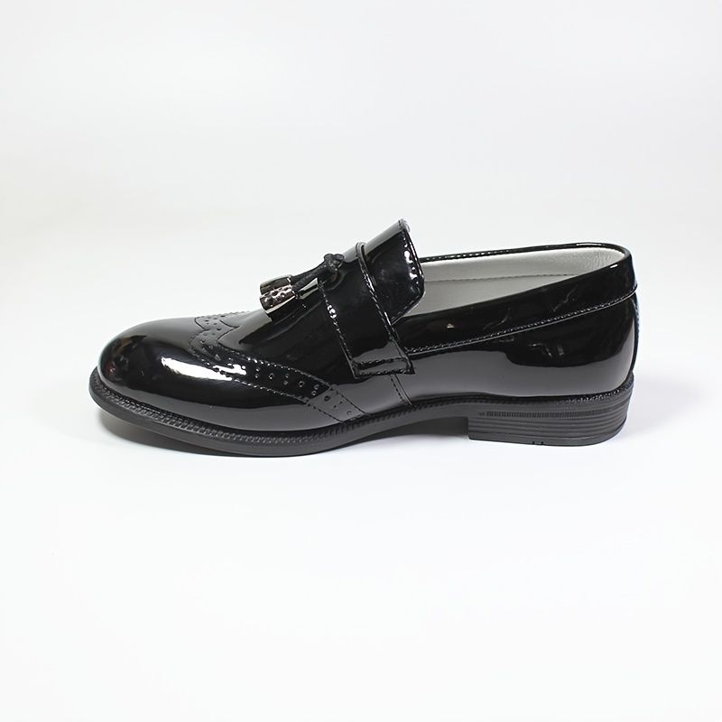 Guttens Pu Leather Anti-slip Fringe Loafers