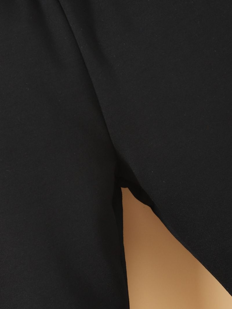 Guttens Contrast Black Long Leg Scrunch Joggebukse