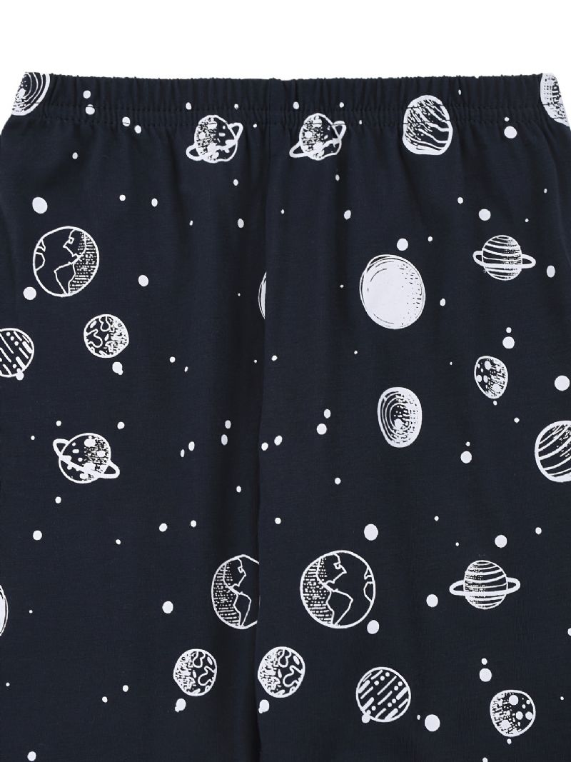 Guttens Space Print Pyjamas Set Langermede Buksesett