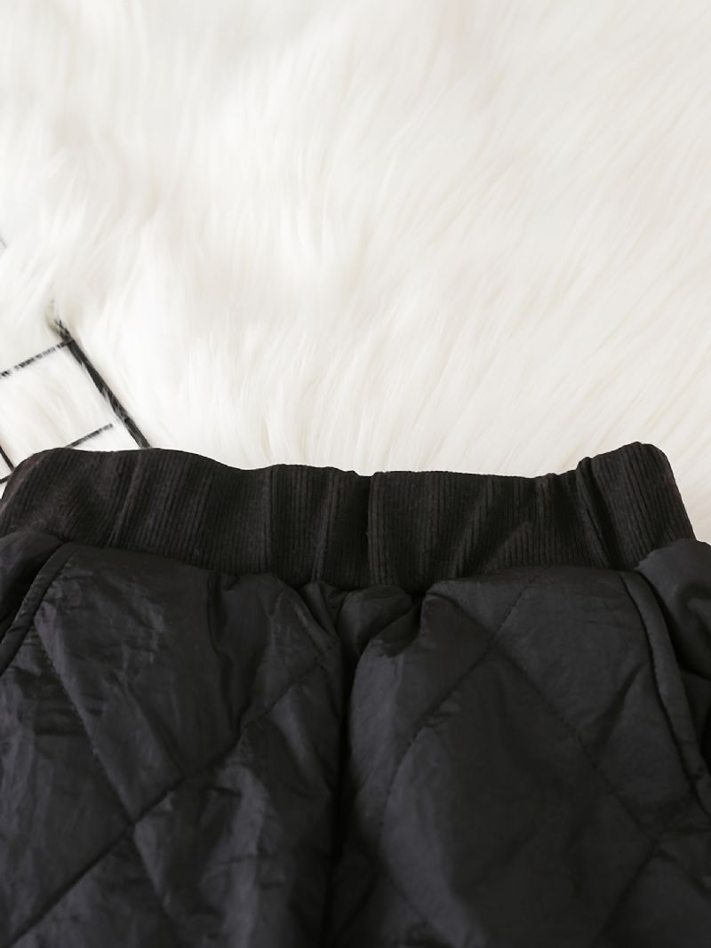 Småbarn Jenter Solid Fleece Varmebukser Høst Vinter