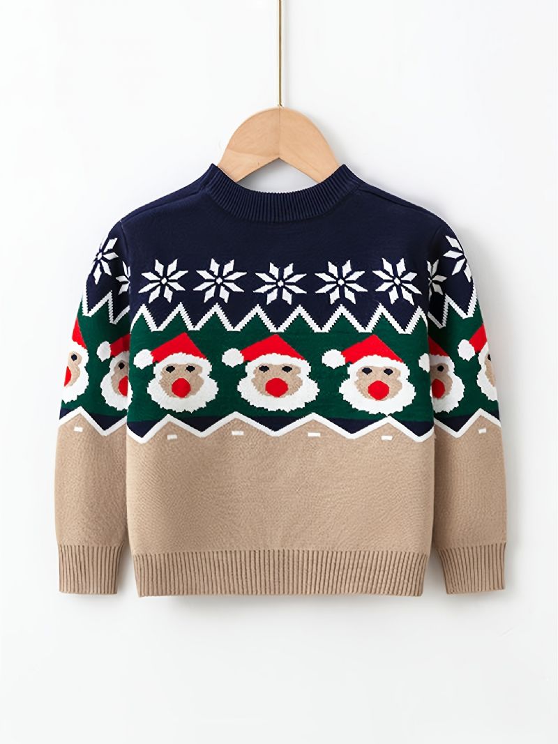 Gutter Jul Print Crew Neck Genser