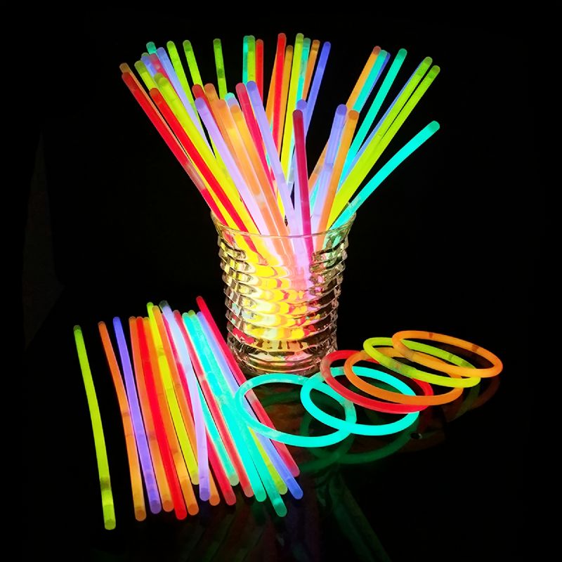 Barnas Glow Sticks Bulk Party Favoriserer Halskjeder Armbånd Halloween Gave Til Barn Voksne