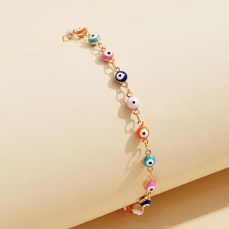 Fargerike Evil Eye Beaded Mote Armbånd 1 Stk Charms Smykker Gave Bursdagsgaver Til Kvinner Kone Jenter Henne