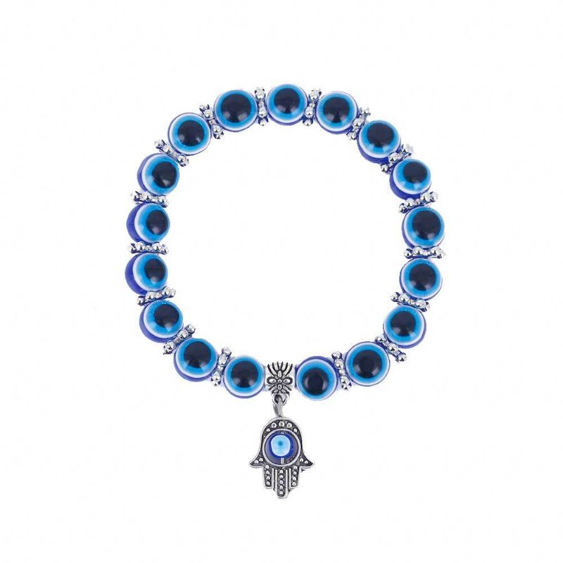 Funky Evil Eye Beaded Armbånd Chakra Flettede Mirakuløse Smykker Gaver For Kvinner Jenter Menn