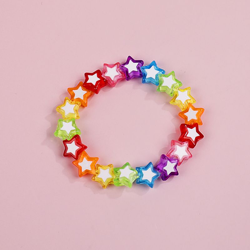 Makersland Jenter Cute Star Love Bead Armbånd