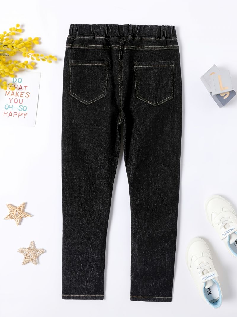 2023 Høst Vinter Nye Store Barn Denim Casual Jeans