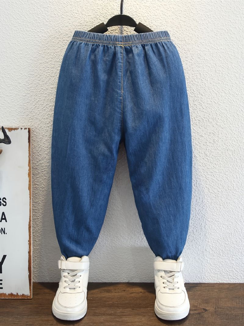 Barnebilbroderte Jeans