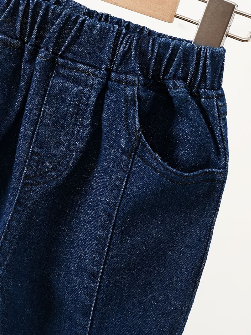 Jenter Enkel Motesløyfe Denim Flared Jeans