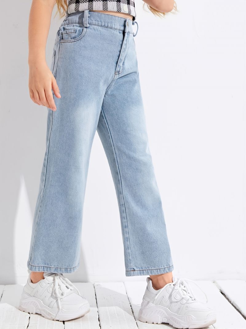 Jenter Flare Leg Jeans For Høst & Vinter Nyhet