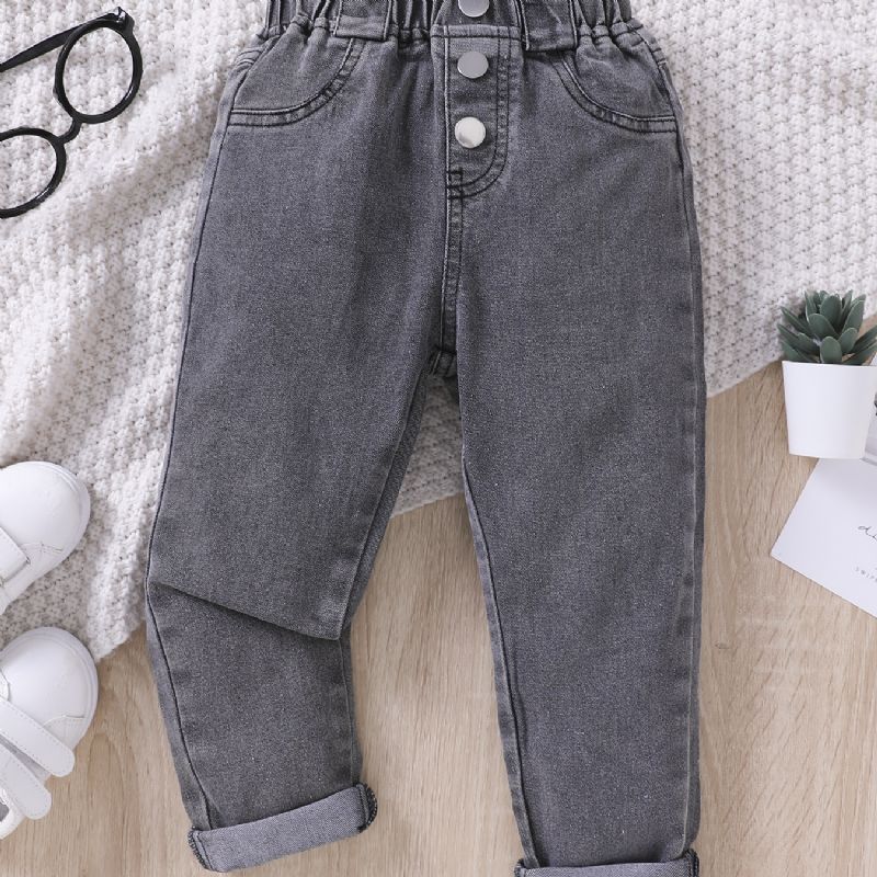 Jenter Mote Vasket Denim Jeans