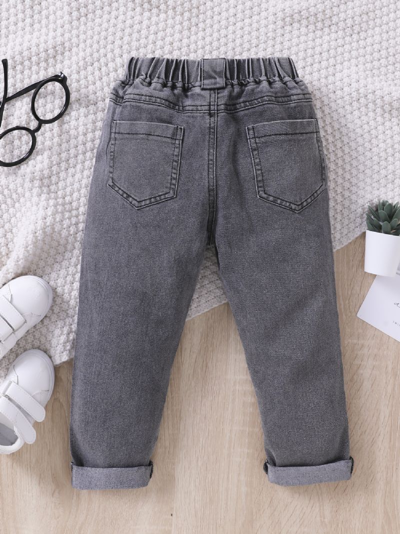 Jenter Mote Vasket Denim Jeans