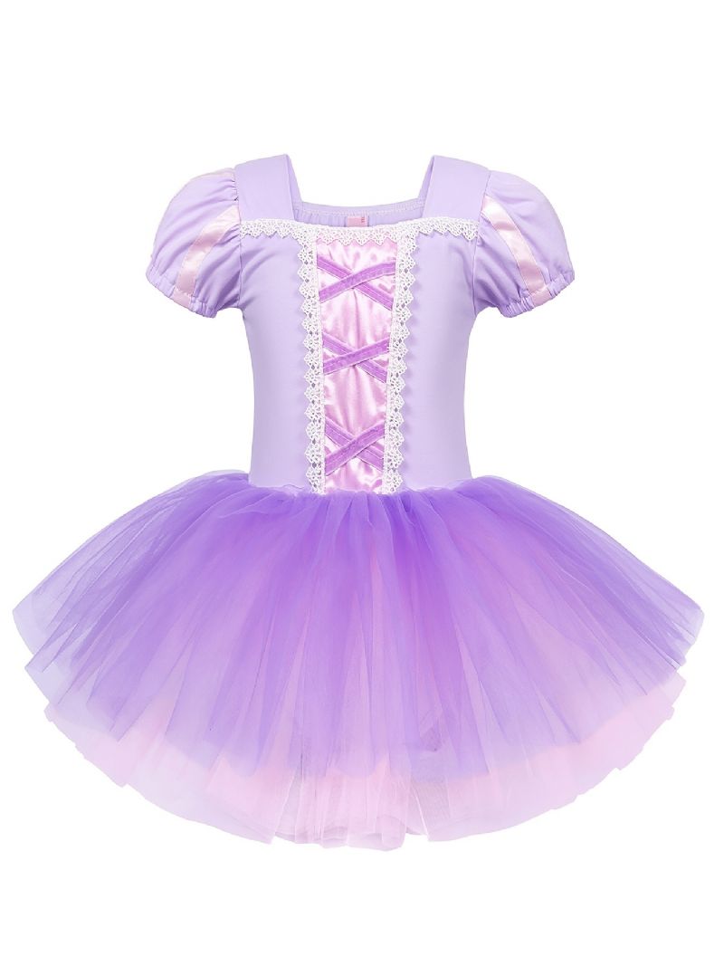 Baby Jenter Ballettkjole Kortermet Kjole Danse Tutu Prinsesse Bursdagsfest Fancy Kostyme