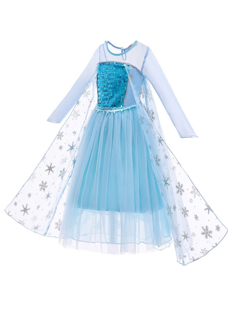 Jenter Prinsesse Kjole Kostyme Dress Up Bursdagsfest Halloween Jul Cosplay Antrekk