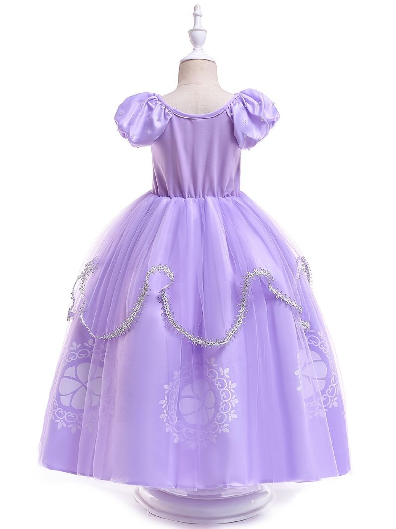 Jenter Sofia Den Første Rapunzel Prinsesse Halloween Kostyme Fancy Fest Cosplay Dress Up Bursdagskjole