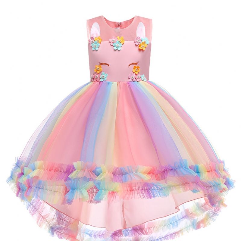 Unicorn Jenter Princess Dress