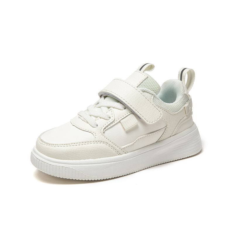 Gutter Casual Solid White Sneakers Snøring Vanntette Low Top Skate Sko For Outdoor