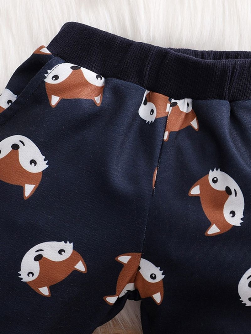 2 Stk Baby Gutter Fox Print Langermet Sett