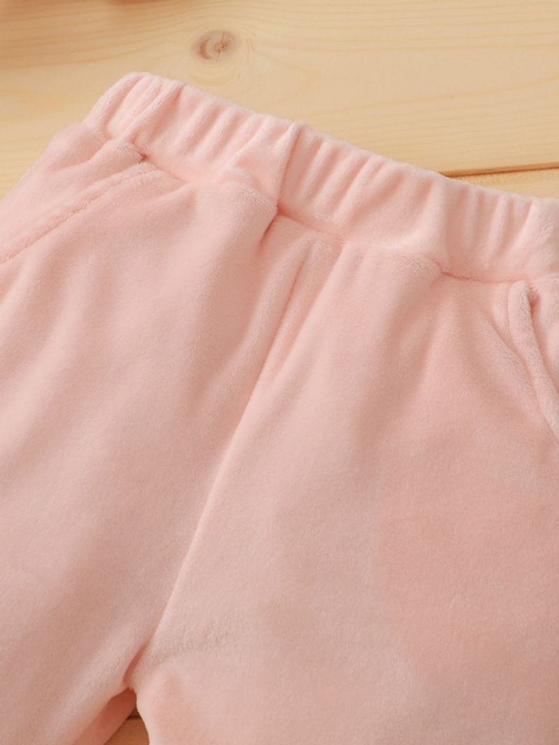 2stk Gutter Pink Hette Langermet Sweatshirt Set