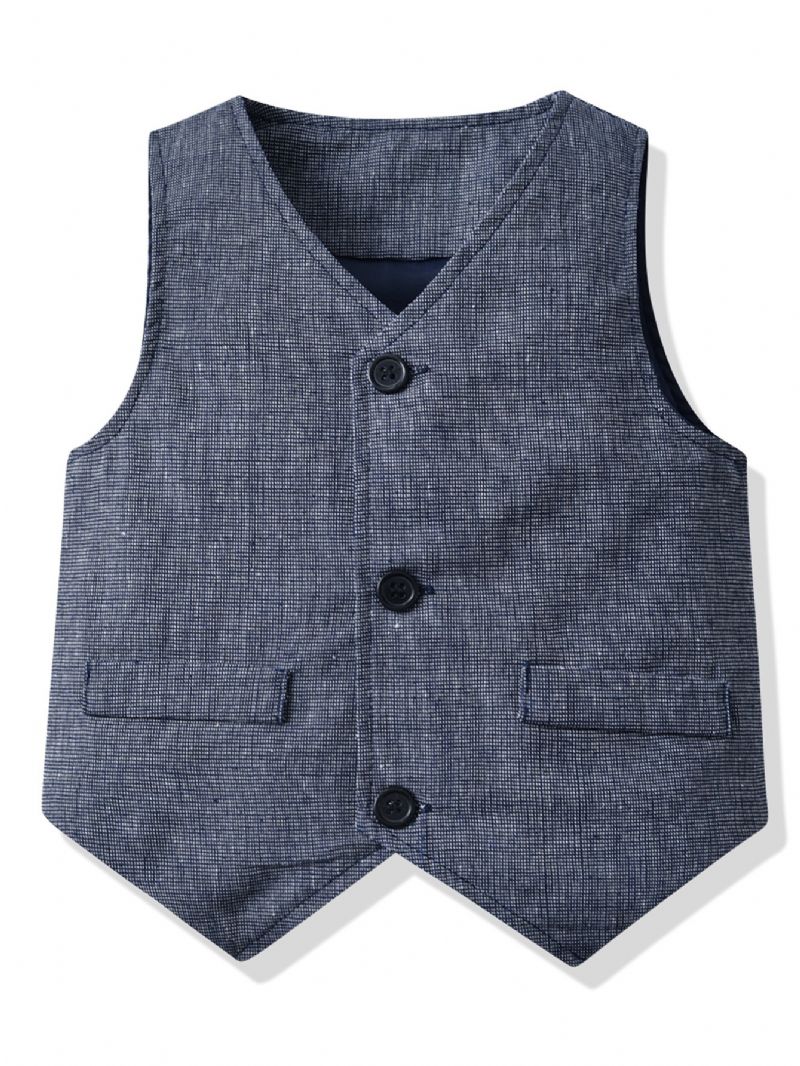 Baby Gutter Gentleman Outfit Formell Dress Langermet Klessett