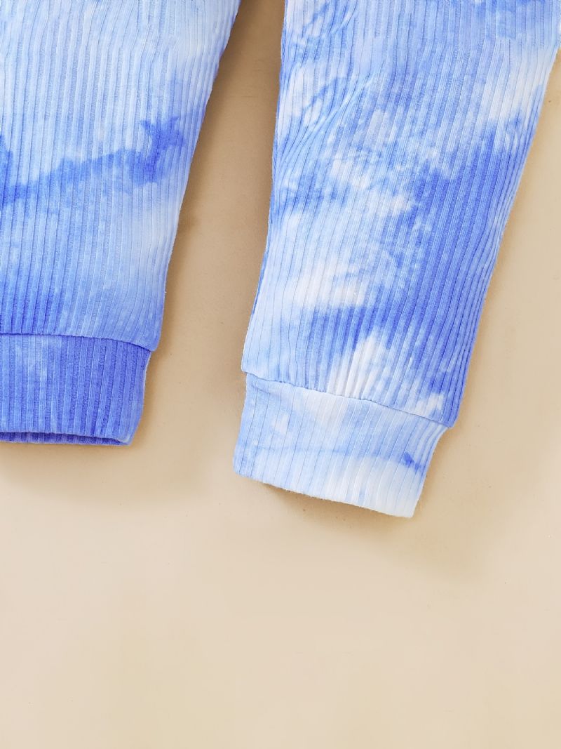 Baby Gutter Sett Winter Casual Tie Dye Bomull Langermet