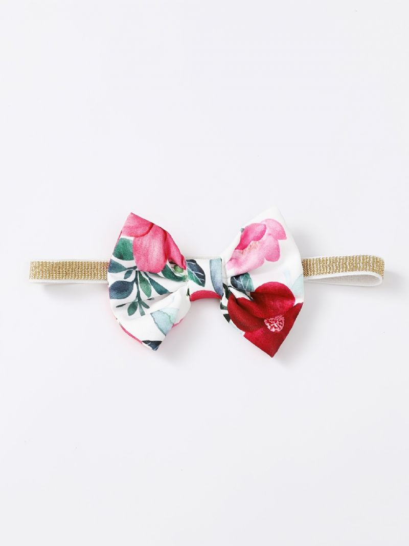 Baby Jenter Ruffle Langermet Top & Floral Print Buksesett