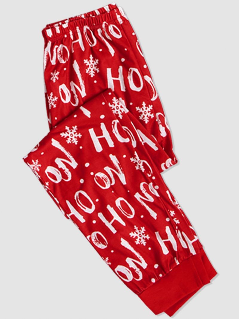 Guttens Christmas 2 Letter Pattern Fawn Homewear To-delt Sett