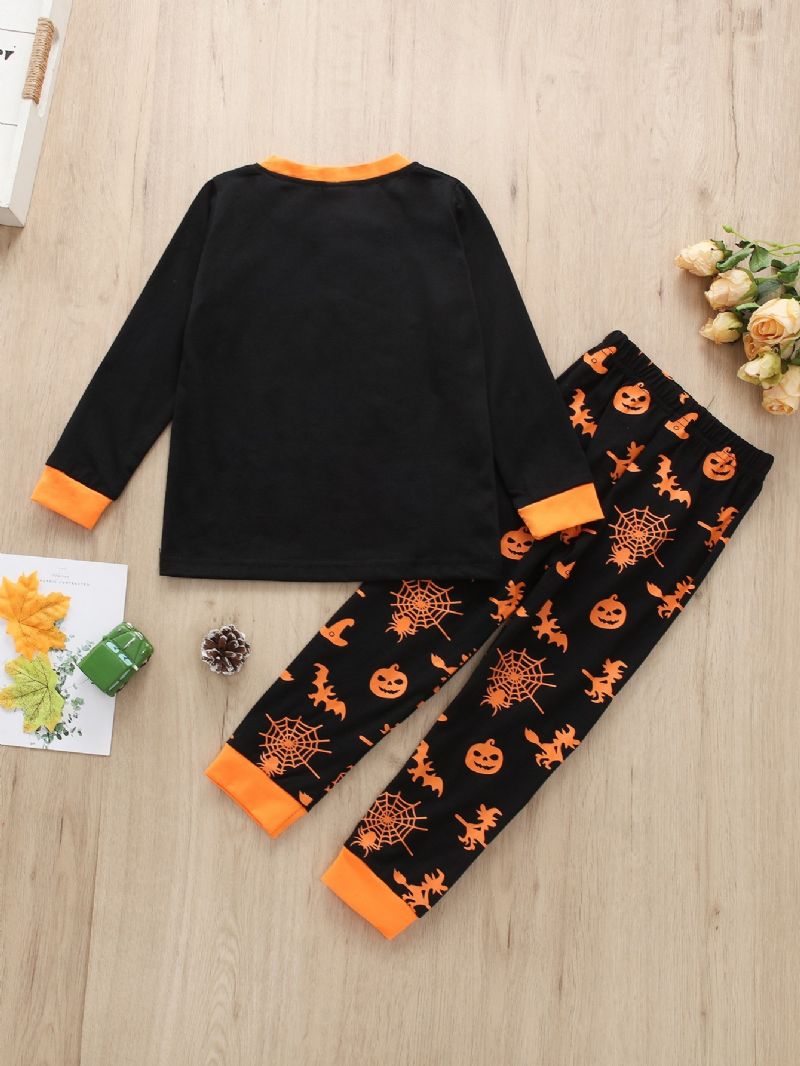 Guttens Pumpkin Print Langermet Todelt Antrekk