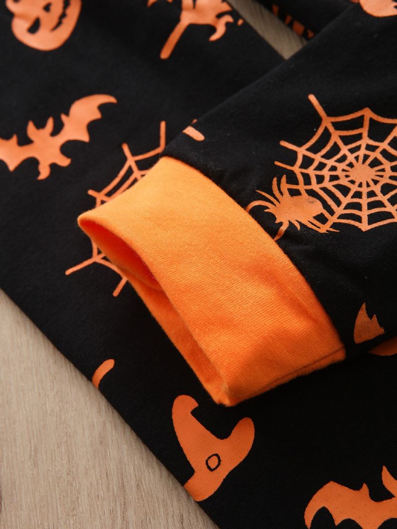 Guttens Pumpkin Print Langermet Todelt Antrekk