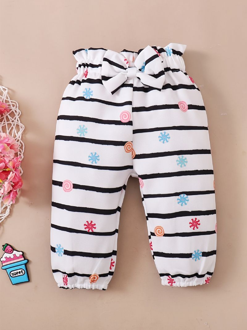 Småbarn Baby Letter Print Bodysuit Rompers Med Sløyfe Pannebånd For Jenter