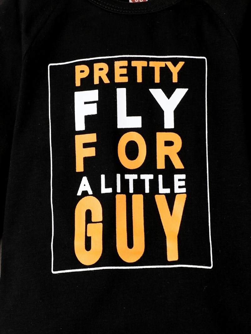 Uformell Enkel Genser For Gutter Sweatshirts Og Joggebukser Sett Med Pretty Fly-trykk