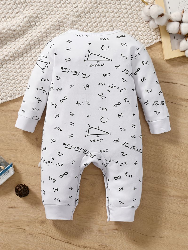 Baby Gutter Jenter Langermet Romper Jumpsuit Onesie Newborn Spedbarnsklær