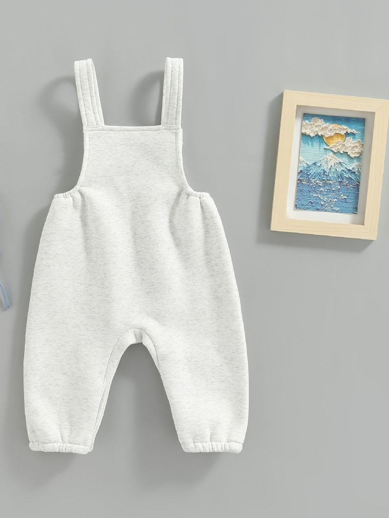 Baby Jenter Ermeløs Jumpsuit Kjeledress Rainbow Brodery Barneklær