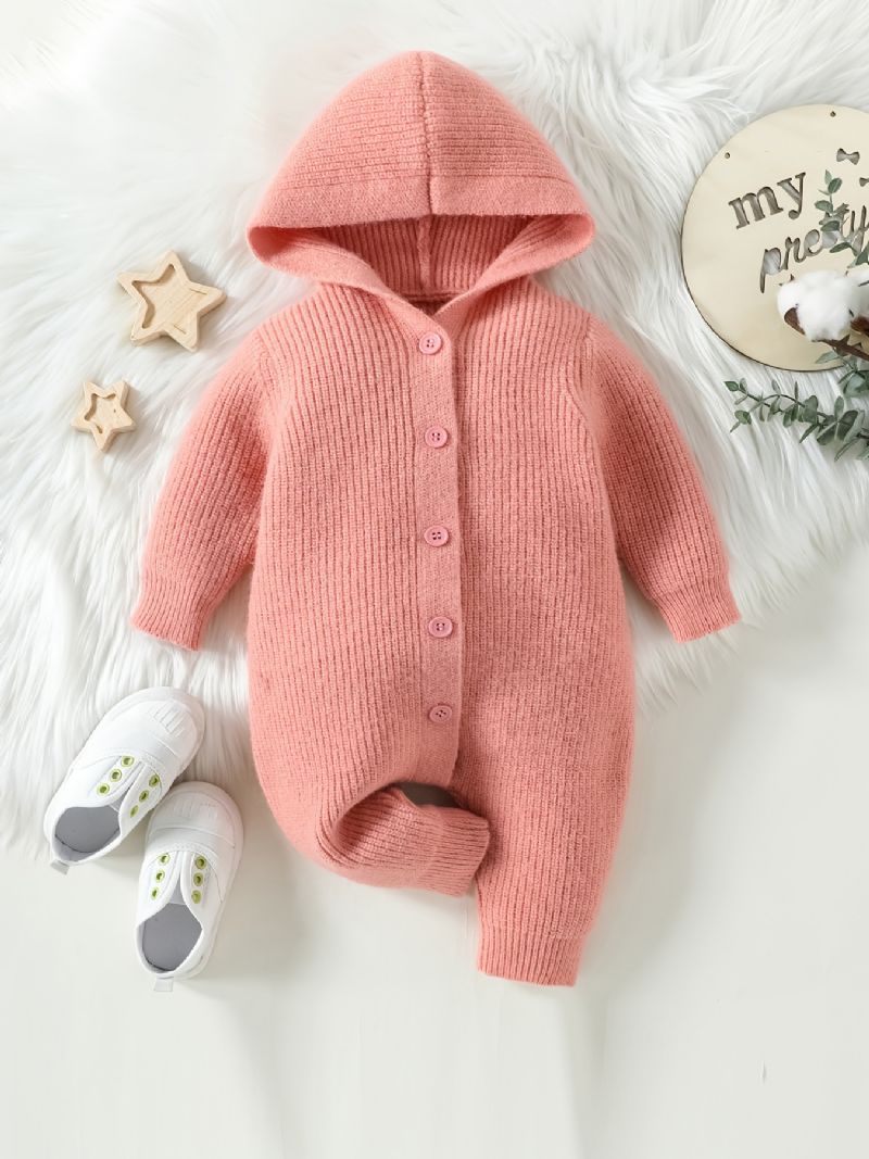 Baby Jenter Hette Jumpsuit Unisex Romper For Vinter Ny