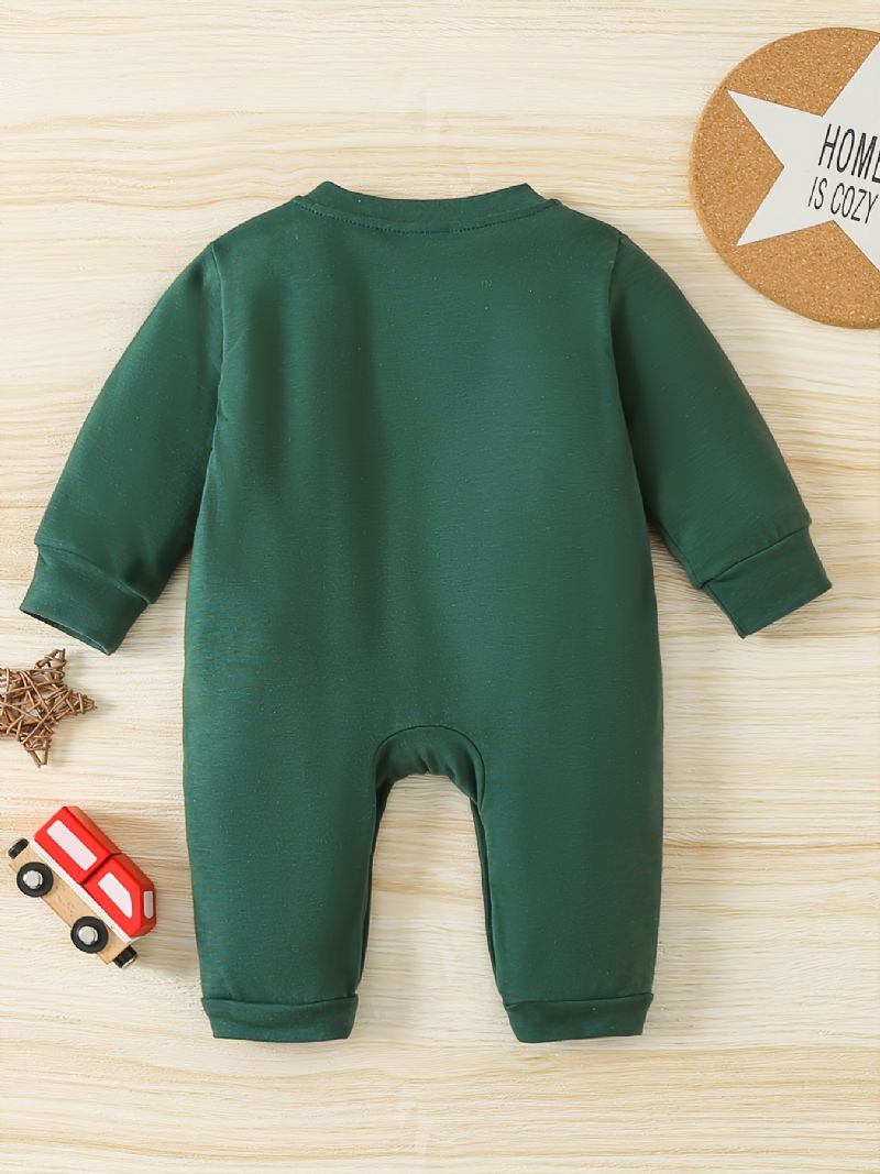 Baby Jenter Jumpsuit Høst & Vinter Barn Casual Med Bokstavtrykk