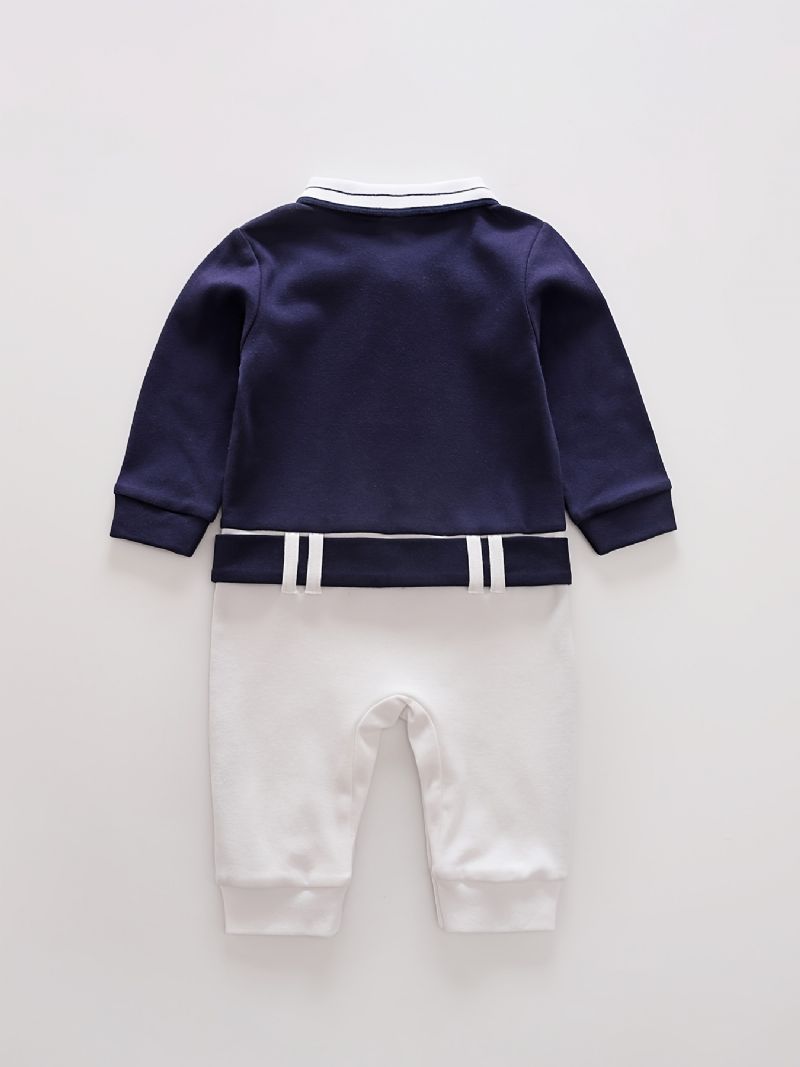 Baby Jenter Polo Neck Gentleman Jumpsuit Babyklær